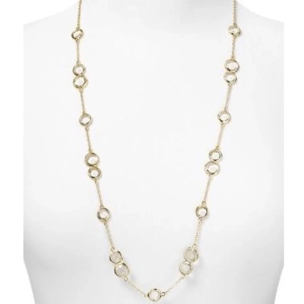 $88 Kate Spade crystal confetti long necklace